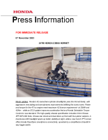 HONDA CB500 HORNET - press information 2024